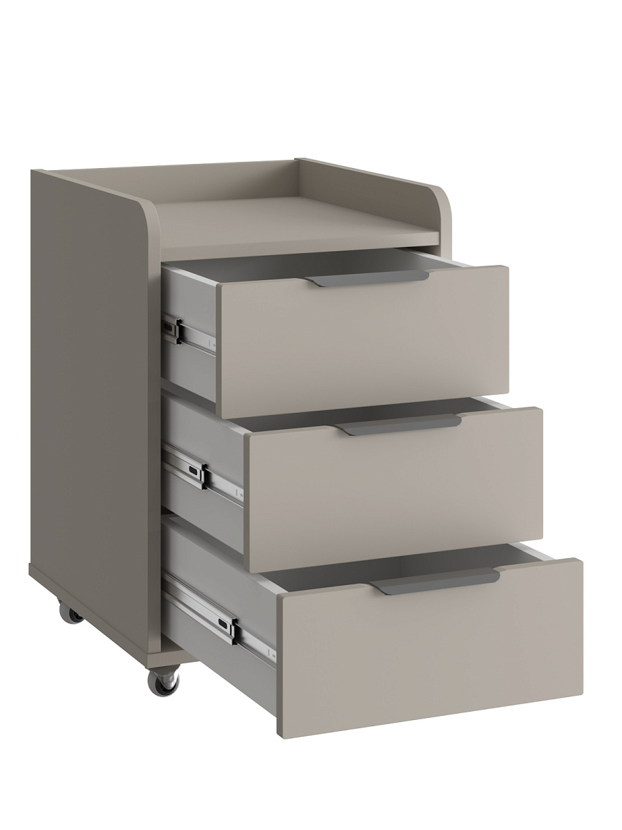 Тумба мобильная К-56 глиняный серый/риолит