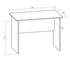 Стол письменный ОФ-111К венге