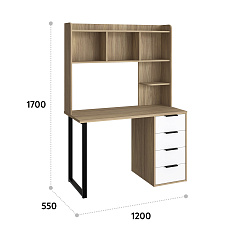 Полка П-101 блэквуд ячменный (1194*240)