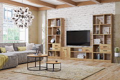 Стеллаж Виктория ВИ-2К дуб крафт золотой 