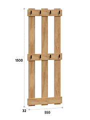 Набор мебели для прихожей Агата АТ-007 дуб крафт золотой