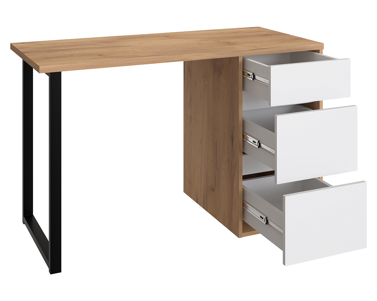 Стол С-401 дуб крафт золотой/меренга