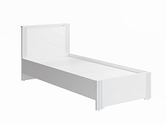 Кровать Эмилия ЭЛ-27 (90х200) белый структурный/меренга