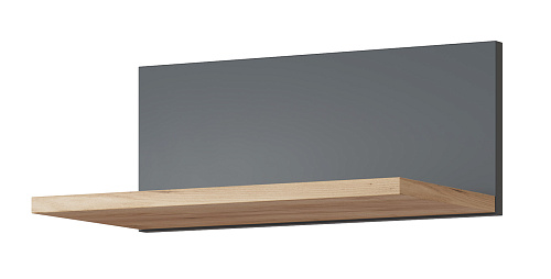 Полка Эмилия ЭЛ-9 дуб крафт золотой/графит