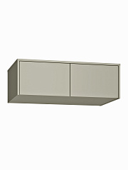 Шкаф с антресолью Оптима ОП-125 глиняный серый/риолит