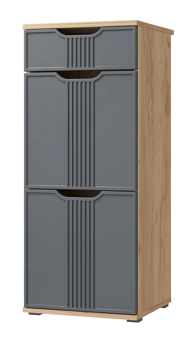 Комплект мебели для прихожей Эмилия ЭЛ-003 дуб крафт золотой/графит