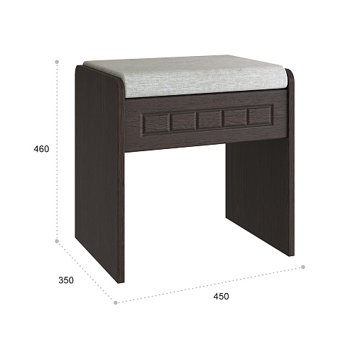 Банкетка Монблан МБ-90К венге/орех шоколадный