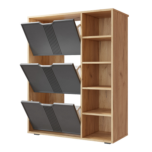 Тумба Эмилия ЭЛ-42 дуб крафт золотой/графит