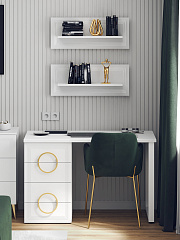 Стол Оливия ОЛ-10 белый бриллиант/бланж