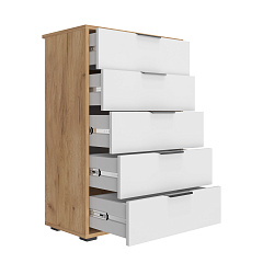 Комод Оптима ОП-05 дуб крафт золотой/меренга