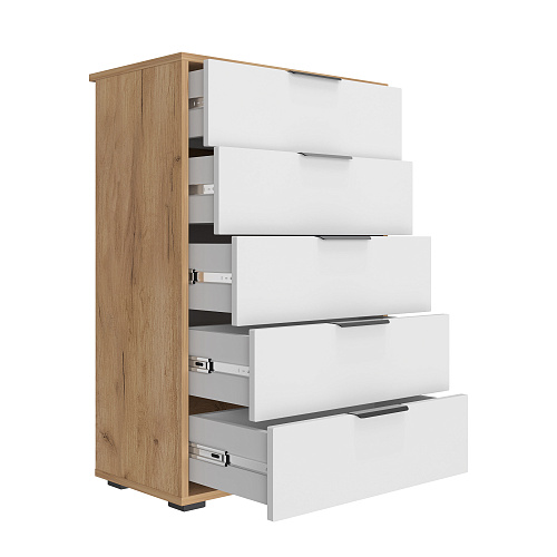 Комод Оптима ОП-05 дуб крафт золотой/меренга