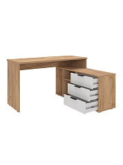 Стол угловой Оптима ОП-22 дуб крафт золотой/меренга