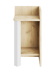 Этажерка Э-01 дуб крафт золотой/белый