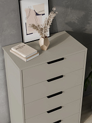 Комод Оптима ОП-05 глиняный серый/риолит