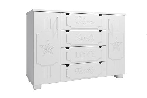 Комод ДримСтар ДС-17 белое дерево