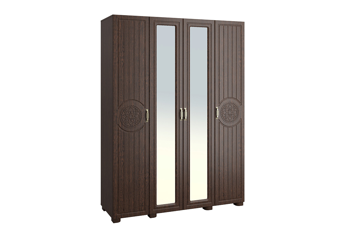 Шкаф «Монблан» МБ-25К комбинированный венге/орех шоколадный