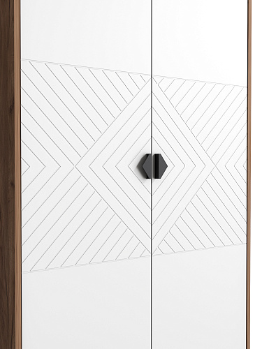 Шкаф для одежды Астрид АР-01 дуб крафт табачный/бланж