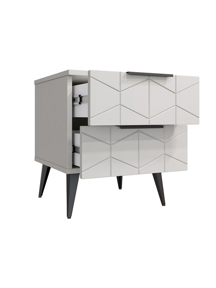 Тумба прикроватная Контемпо КТ-04 кашемир/шарли керамика