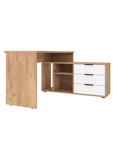 Стол угловой Оптима ОП-22 дуб крафт золотой/меренга