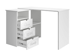 Стол угловой Дримстар ДС-5 белое дерево