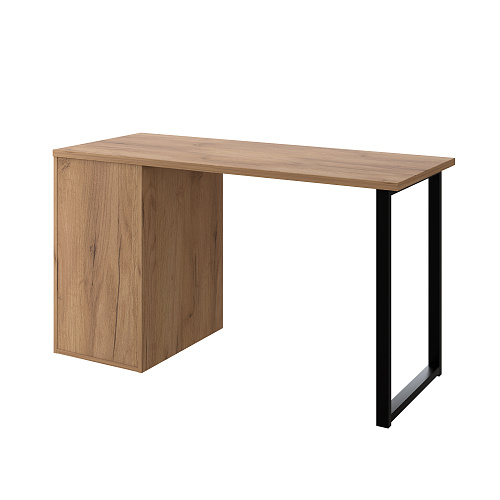 Стол письменный с полкой П-102402 дуб крафт золотой/меренга