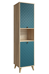 Комплект мебели для гостиной Велламо ВО-104 блэквуд ячменный/морская волна