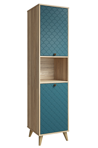 Пенал Велламо ВО-03 блэквуд ячменный/морская волна