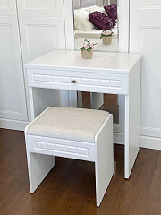 Туалетный столик Монблан МБ-72К белое дерево