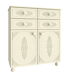 Тумба комбинированная Ассоль плюс АС-18 ваниль