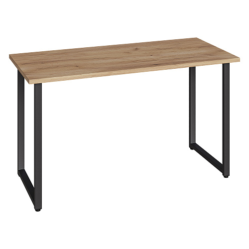 Стол С-600 дуб крафт золотой/каркас черный (1350х600)