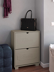 Тумба для обуви ДримСтар ДС-22 глиняный серый/риолит