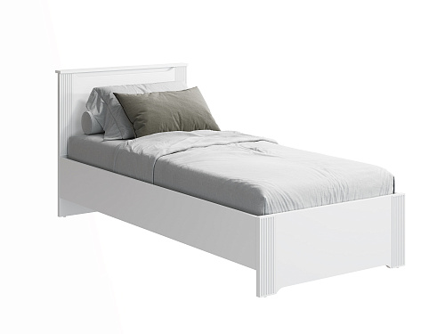Кровать Эмилия ЭЛ-27 (90х200) белый структурный/меренга