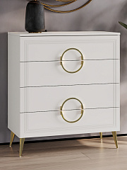 Комод Оливия ОЛ-02 белый бриллиант/бланж