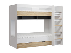 Комплект мебели для детской Скайлайт СЛ-006 блэквуд ячменный/графит/белый/меренга