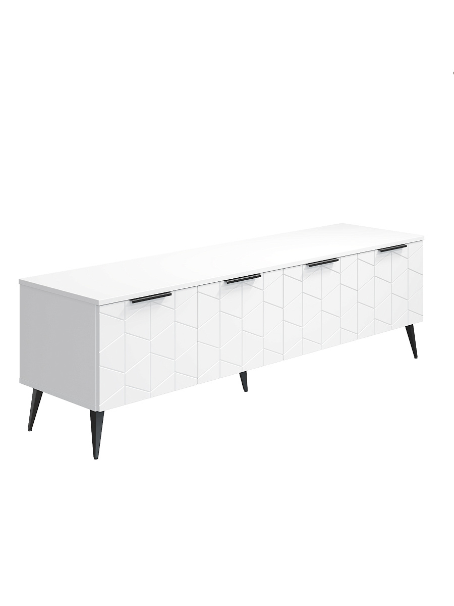 Тумба ТВ Контемпо КТ-05 белый бриллиант/бланж