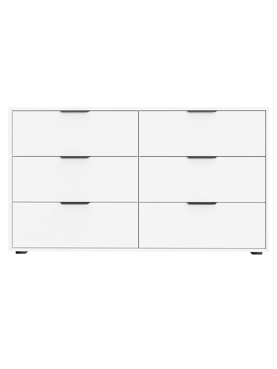 Комод Оптима ОП-16 (1352х426) белый структурный/меренга