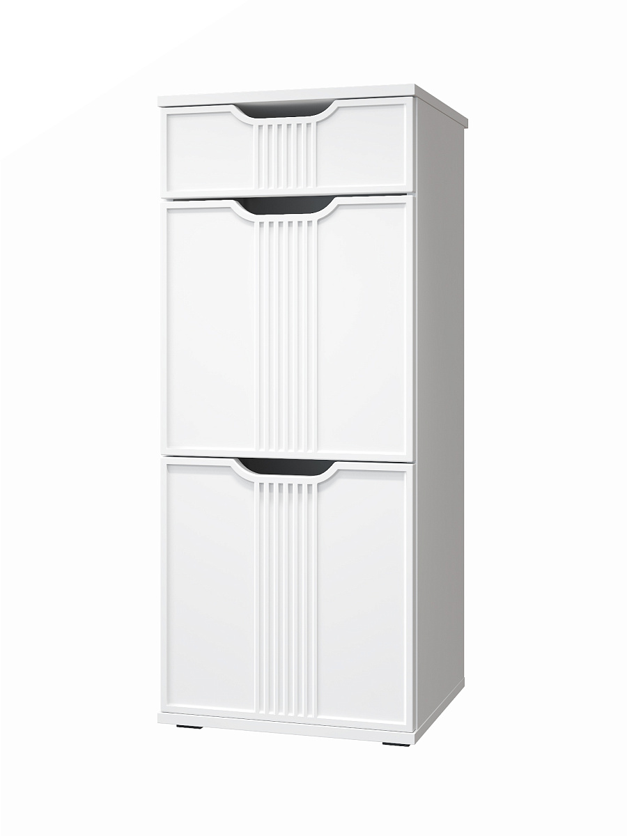 Комплект мебели для прихожей Эмилия ЭЛ-022 белый структурный/меренга