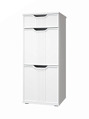 Комплект мебели для прихожей Эмилия ЭЛ-022 белый структурный/меренга