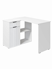 Стол угловой Эмилия ЭЛ-47 белый структурный/меренга