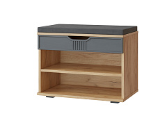 Тумба Эмилия ЭЛ-44К дуб крафт золотой/графит