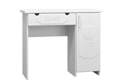 Комплект стол туалетный с зеркалом ДримСтар-2 белое дерево