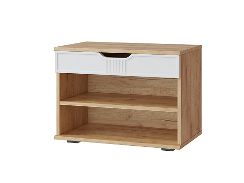 Тумба Эмилия ЭЛ-44 дуб крафт золотой/меренга