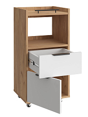 Тумба комбинированная К-33 дуб крафт золотой/меренга