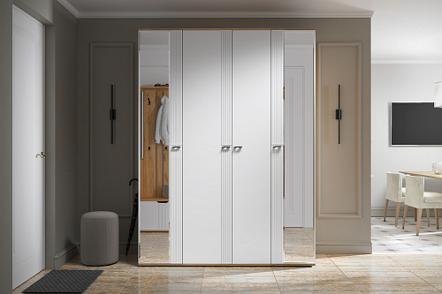 Пенал Эмилия ЭЛ-15К глухой дуб крафт золотой/меренга