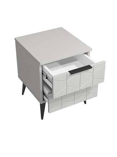 Тумба прикроватная Контемпо КТ-04 кашемир/шарли керамика