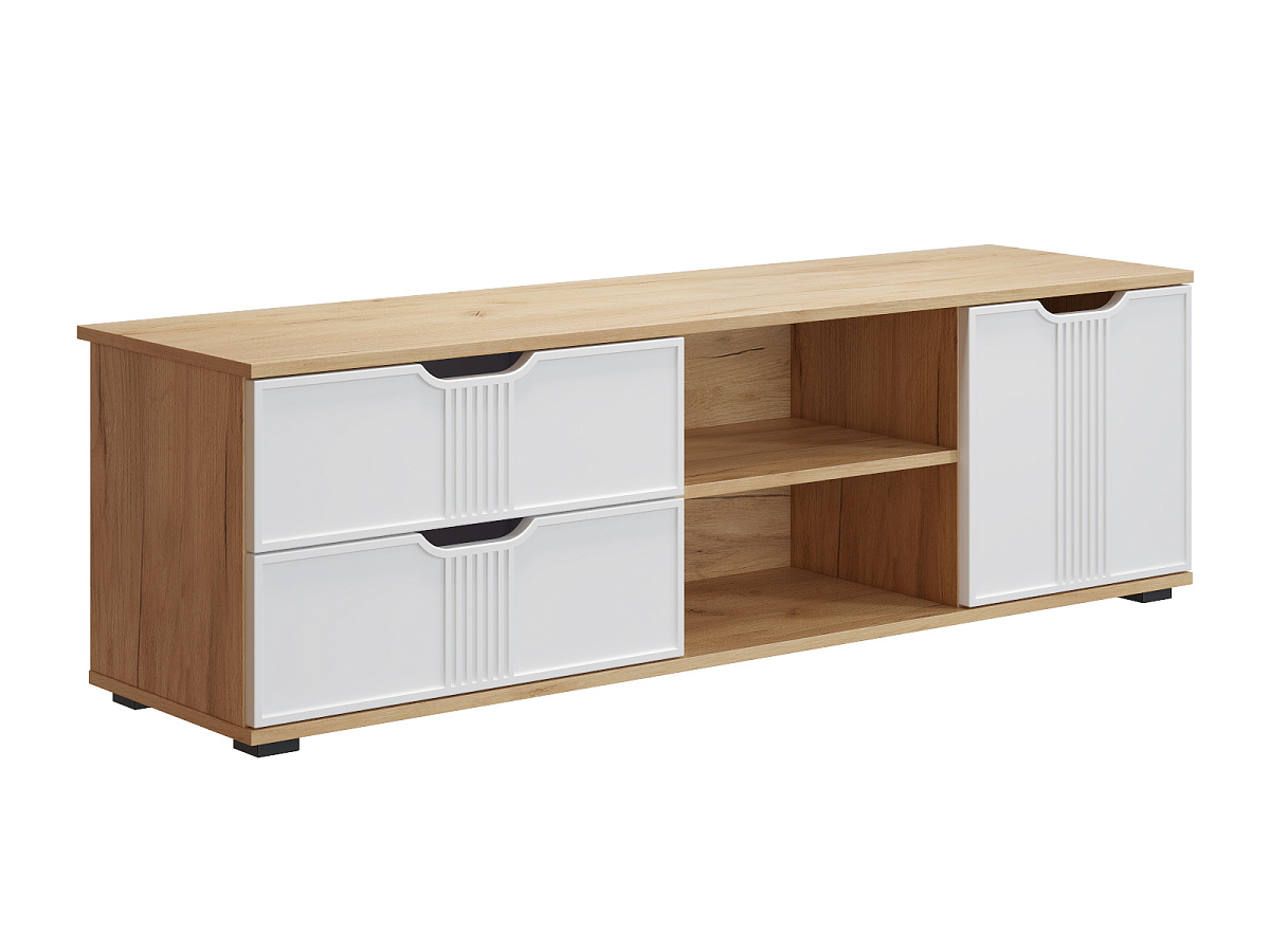 Тумба Эмилия ЭЛ-40 дуб крафт золотой/меренга