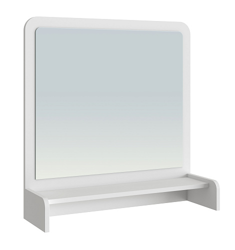 Полка с зеркалом ТН-1 белый структурный