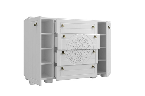 Комод «Монблан» МБ-36К белое дерево