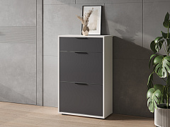 Тумба Оптима ОП-09 белый структурный/графит