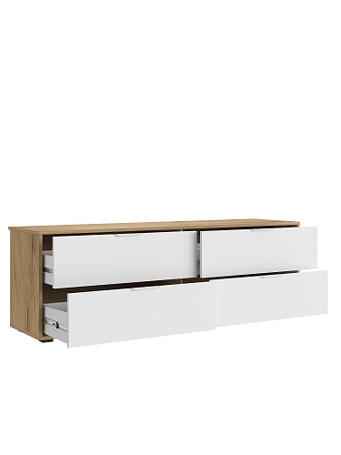 Тумба Оптима ОП-231 дуб крафт золотой/меренга